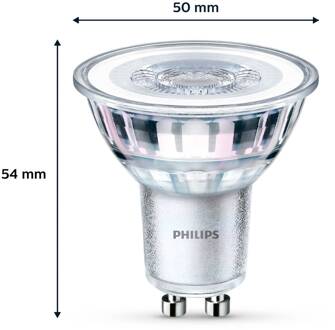 Philips LED lamp GU10 4,6W 390lm 840 h. 36° per 3