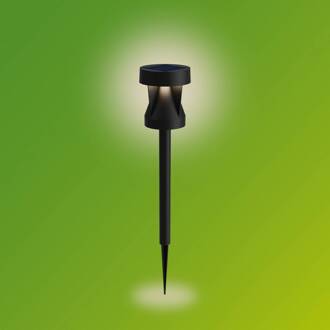 Philips LED lamp op zonne-energie Avery, grondpen, zwart, IP44