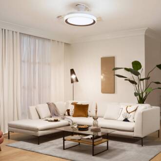 Philips LED plafondventilator Bliss, goud/wit, stil, CCT goud, wit