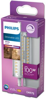 Philips LED staaflamp dimbaar - R7S 14W 1600lm 3000K 230V 118mm