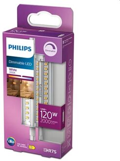 Philips LED staaflamp dimbaar - R7S 14W 2000lm 3000K 230V 118mm
