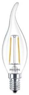 Philips LED tipkaars E14 2-25W 2700K filament helder - LED3723