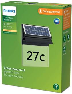 Philips LED wandlamp huisnummer Enkara zwart