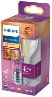 Philips Ledfilamentlamp Dimbaar Warm Wit E27 3,4w