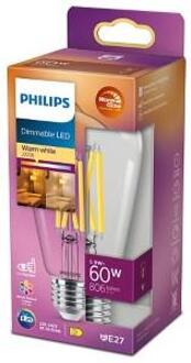 Philips Ledfilamentlamp Edison Classic - D6,5cm - Dimbaar - Warm Wit - E27 - 5,9w