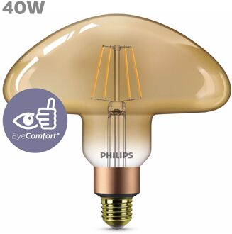 Philips Ledfilamentlamp Giant Mushroom - Goud - D20,2cm - Dimbaar - Warm Wit - E27 - 5,5w