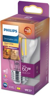 Philips Ledfilamentlamp Peertje Classic - D6cm - Dimbaar - Warm Wit - E27 - 5,9w