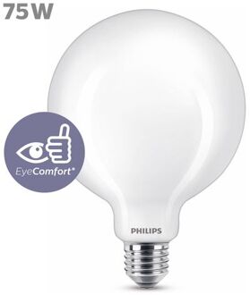 Philips Ledlamp Globe E27 8,5w Koel Wit