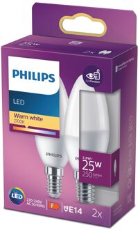 Philips Ledlamp Kaars - D3,5cm - Warm Wit - E14 - 2,8w