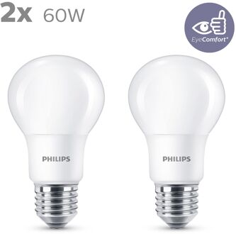 Philips Ledlamp Peertje - D6cm - Warm Wit - E27 - 8w - 2 Stuks