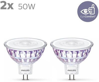 Philips Ledspot - Warm Wit - Gu5.3 - 7w - 2 Stuks