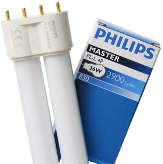 Philips Master PL-C 18W 830 4-pin (2 stuks)