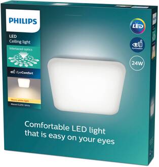 Philips Mauve LED plafondlamp 2.700K 43 x 43 cm wit