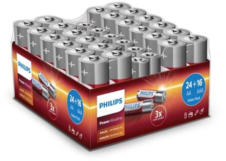 Philips megapack batterijen 40 stuks