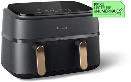 Philips NA352/00 Dual Basket Airfryer Grijs