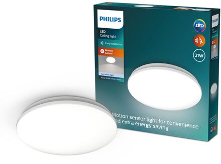 Philips Plafondlamp Acuna - Koel Wit - 28cm - 21w - Met Sensor