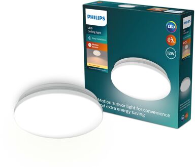 Philips Plafondlamp Acuna - Warm Wit - 24,5cm - 12w - Met Sensor