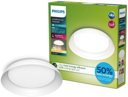 Philips Plafondlamp Fleta - Wit - 35cm - 10w