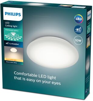 Philips Plafondlamp Moire Warmwit ⌀24cm 10w