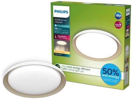 Philips Plafondlamp Pebblo - Wit - 32cm - 10w
