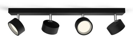 Philips Plafondspot Bracia Zwart 4x5,5w