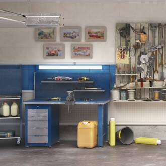 Philips ProjectLine LED badverlichting 120cm 3000K grijs, gesatineerd