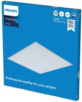 Philips ProjectLine LED paneel wit 4.000K 60x60 cm