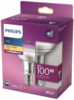 Philips R80 LED Lamp E27 8W