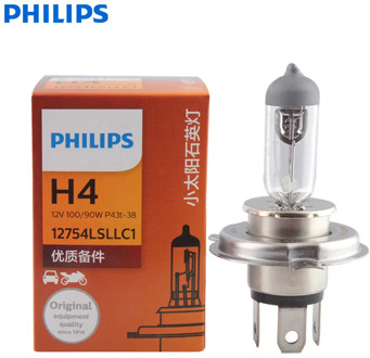 Philips Rally Vision H4 9003 12V 100/90W P43t 12754LSLLC1 Off Road Bright Light Car Halogen Headlight Auto Hi/lo Beam (Single)