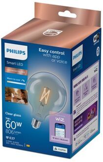 Philips Slimme Ledfilamentlamp G125 E27 7w