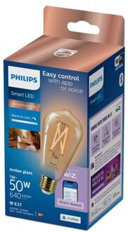 Philips Slimme Ledfilamentlamp St64 Amber E27 7w
