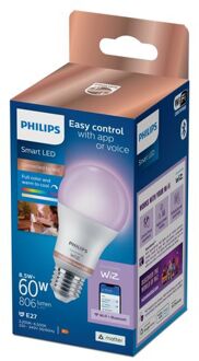 Philips Slimme Ledlamp A60 Gekleurd En Wit Licht E27 8,5w
