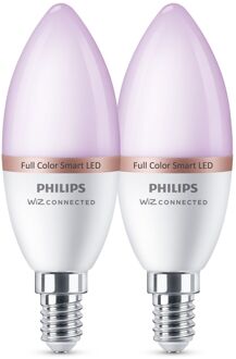 Philips Slimme Ledlamp C37 Gekleurd E14 4,9w 2 Stuks
