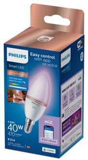 Philips Slimme Ledlamp C37 Gekleurd E14 4,9w