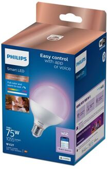 Philips Slimme Ledlamp G95 Gekleurd En Wit Licht E27 11w