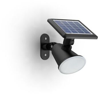 Philips Solar Wandlamp Jivix Zwart 1,4w