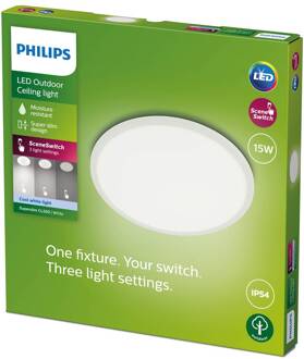 Philips SuperSlim LED IP54 Ø 25cm 4.000K wit