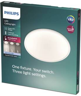 Philips SUPERSLIM Plafondlamp LED 1x15W|1300lm Rond Wit