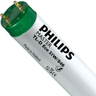 Philips TL-D Eco 51W 840 (MASTER) | 150cm - Koel Wit