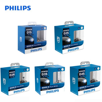 Philips Ultinon HID Xenon D1S D2S D2R D3S D4S WXX2 35W 6000K Cool White Light Xenon Headlight Car Bulbs Auto Lamps