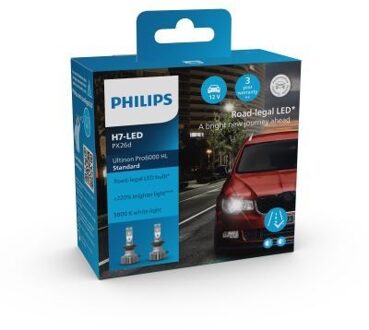 Philips Ultinon Pro6000 HL H7 LED 11972U60SX2 11972U60SX2