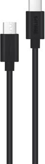 Philips Usb Kabel 3.0 - Model Dlc3106c/00 - Usb-c - Usb-c - Lengte: 2 Meter - Pvc - Zwart