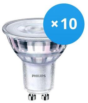 Philips Voordeelpak 10x Philips Corepro Ledspot Gu10 Par16 3w 230lm 36d - 827 Zeer Warm Wit | Dimbaar