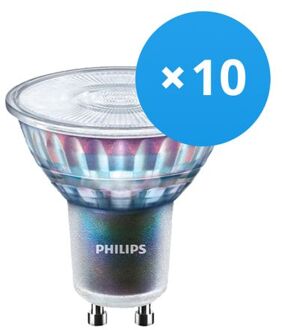 Philips Voordeelpak 10x Philips Master Ledspot Expertcolor Gu10 Par16 5.5w 355lm 36d - 927 Zeer Warm Wit |