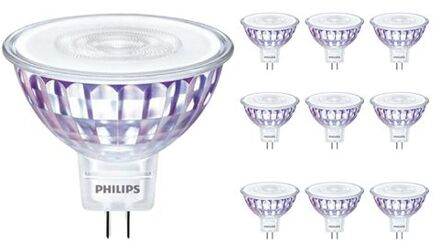 Philips Voordeelpak 10x Philips Master Value Ledspot Gu5.3 Mr16 7.5w 621lm 36d - 927 Zeer Warm Wit | Beste