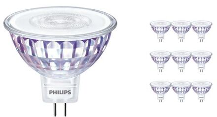 Philips Voordeelpak 10x Philips Master Value Ledspot Gu5.3 Mr16 7.5w 630lm 60d - 930 Warm Wit | Beste
