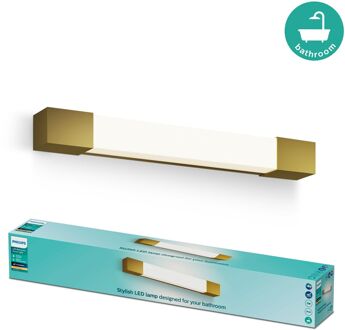Philips Wandlamp Badkamer Rover Square - Messing - Ip44 - 5w