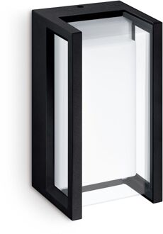 Philips Wandlamp Buiten Pyrona - Zwart - Warm Wit - 12w