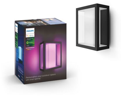 Philips White & Color Ambiance Impress Wandlamp Zwart