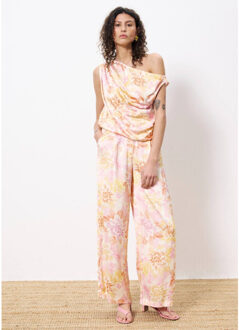 Philo pantalon satijn - maat S Roze